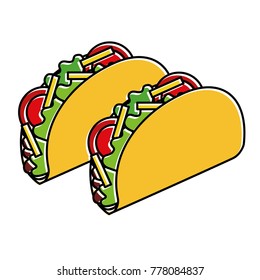 delicious mexican food tacos