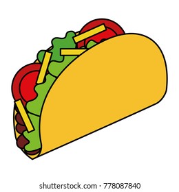 delicious mexican food tacos