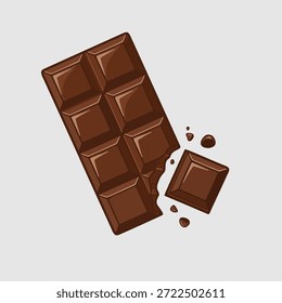 Deliciosa barra de chocolate con leche con un bocado extraído, mostrando una rica textura