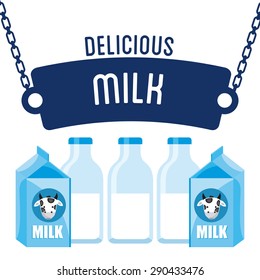 delicious milk design, vector illustration eps10 graphic 