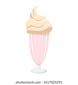 delicious milkshake drink isolated icon vector illustration design