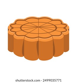 delicious mooncake for mid autumn festival vector illustration
