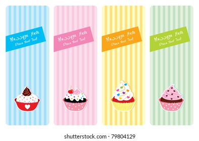 delicious muffin greeting tag