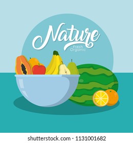 Delicious nature fruits