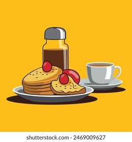 Delicious and nutritious food is ready to accompany you. with this design, it will represent the deliciousness that exists