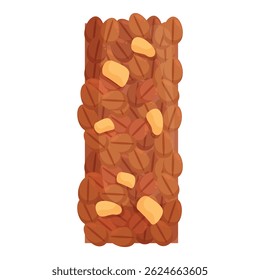 Delicious and nutritious granola bar packed with whole grains and nuts, offering a satisfying crunch