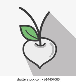 delicious onion vegetables food icon
