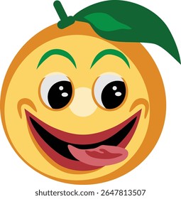 Delicious Orange Expression Face Emoji