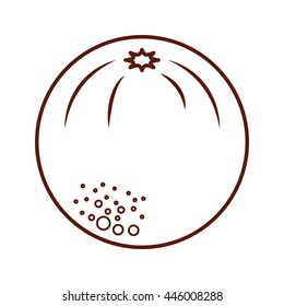 delicious orange  fruit  isolated icon design, vector illustration  graphic 