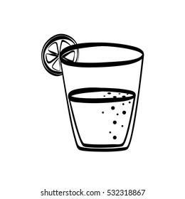 Delicious orange juice icon vector illustration graphic design