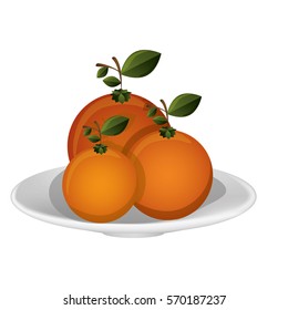 Delicious oranges fruits