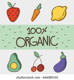 delicious organ fruits and vegetables