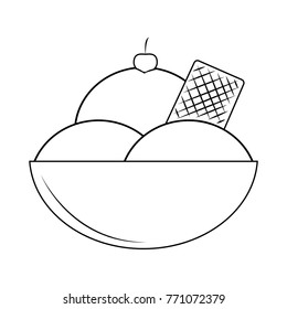 Delicious outline icecream