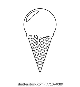 Delicious outline icecream