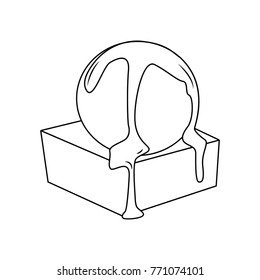 Delicious outline icecream