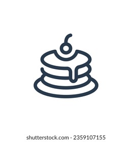Delicious Pancake vector icon illustration