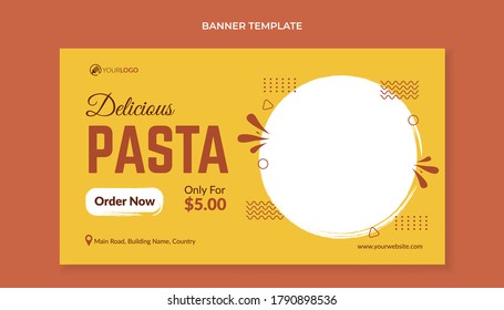 Delicious Pasta Food Banner Template