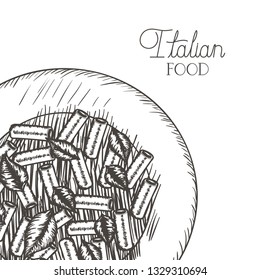 delicious pasta italian isolated icon
