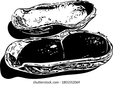 delicious peanut and shell opened vector