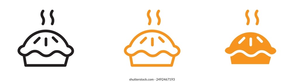 Delicious Pie Icon for Baking and Culinary Graphics Perfect for Representing Pies and Dessert Baking