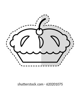 delicious pie isolated icon