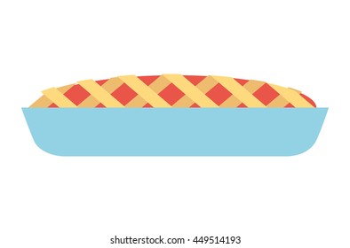 delicious pie isolated icon design, vector illustration  graphic 