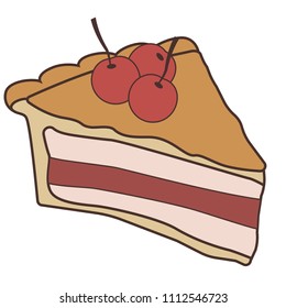 Delicious piece of cake/pie