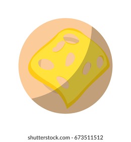 Delicious piece of cheese