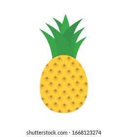 Delicious pineapple fruit icon. Vector illustration