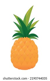 delicious pineapple fruit isolated icon