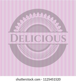 Delicious pink emblem