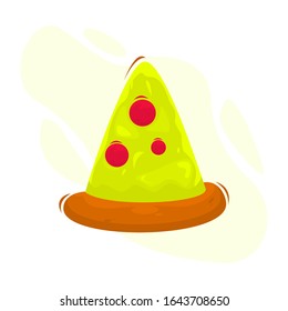 delicious pizza cartoon vector design