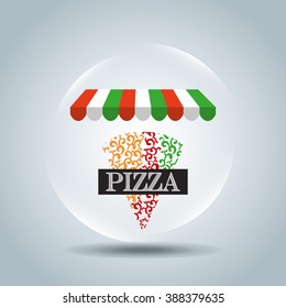 delicious pizza design 