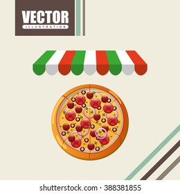 delicious pizza design 