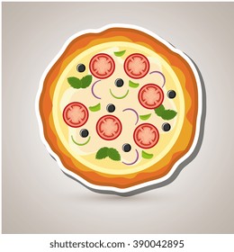 delicious pizza design 