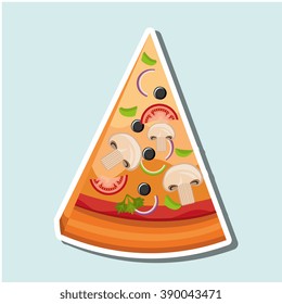 delicious pizza design 
