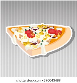 delicious pizza design 