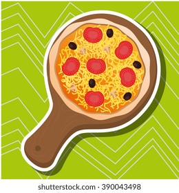 delicious pizza design 