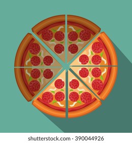 delicious pizza design 