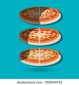 delicious pizza design 