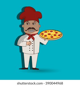 delicious pizza design 