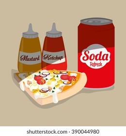 delicious pizza design 