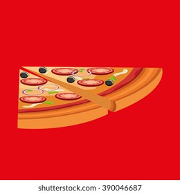 delicious pizza design 