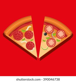 delicious pizza design 