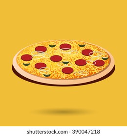 delicious pizza design 
