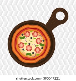 delicious pizza design 