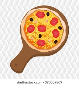 delicious pizza design 