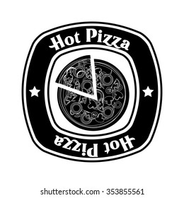 delicious pizza design, vector illustration eps10 graphic 
