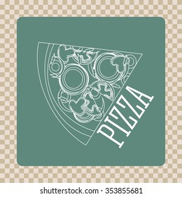 delicious pizza design, vector illustration eps10 graphic 