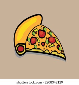 Delicious Pizza food image design, PIZZA slice